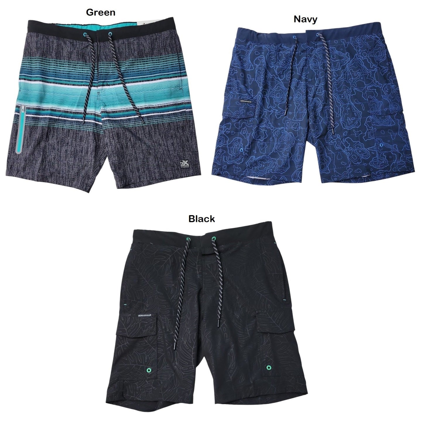 ZeroXposur Men's UPF 50+ Sun Protection Swim Trunk