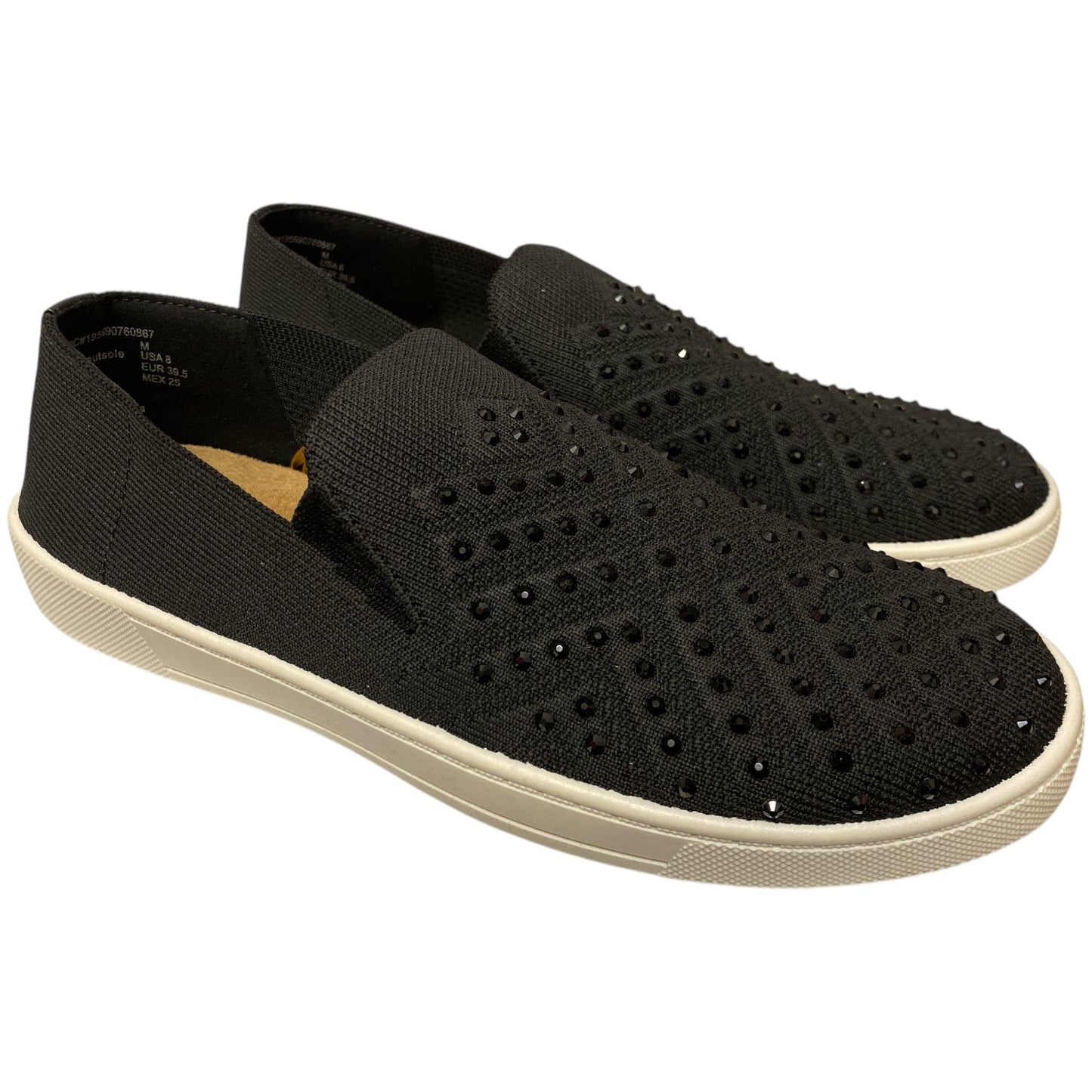 White Mountain Women's Slip-On Stretch Bling Sneaker