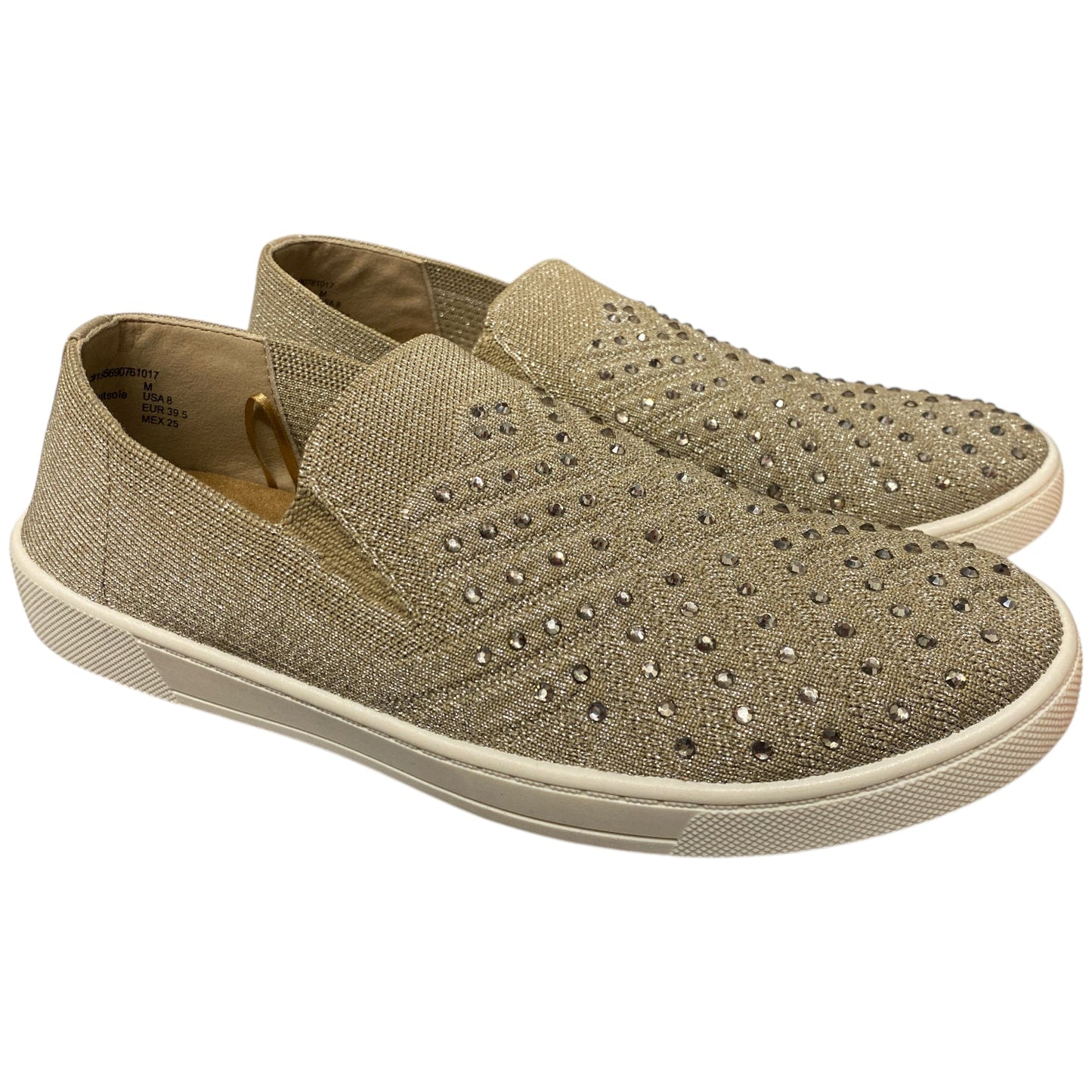 White Mountain Women's Slip-On Stretch Bling Sneaker