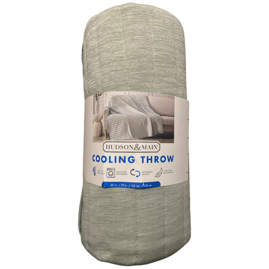 Hudson & Main Lightweight Reversible Cooling Throw Blanket, 60" x 70"