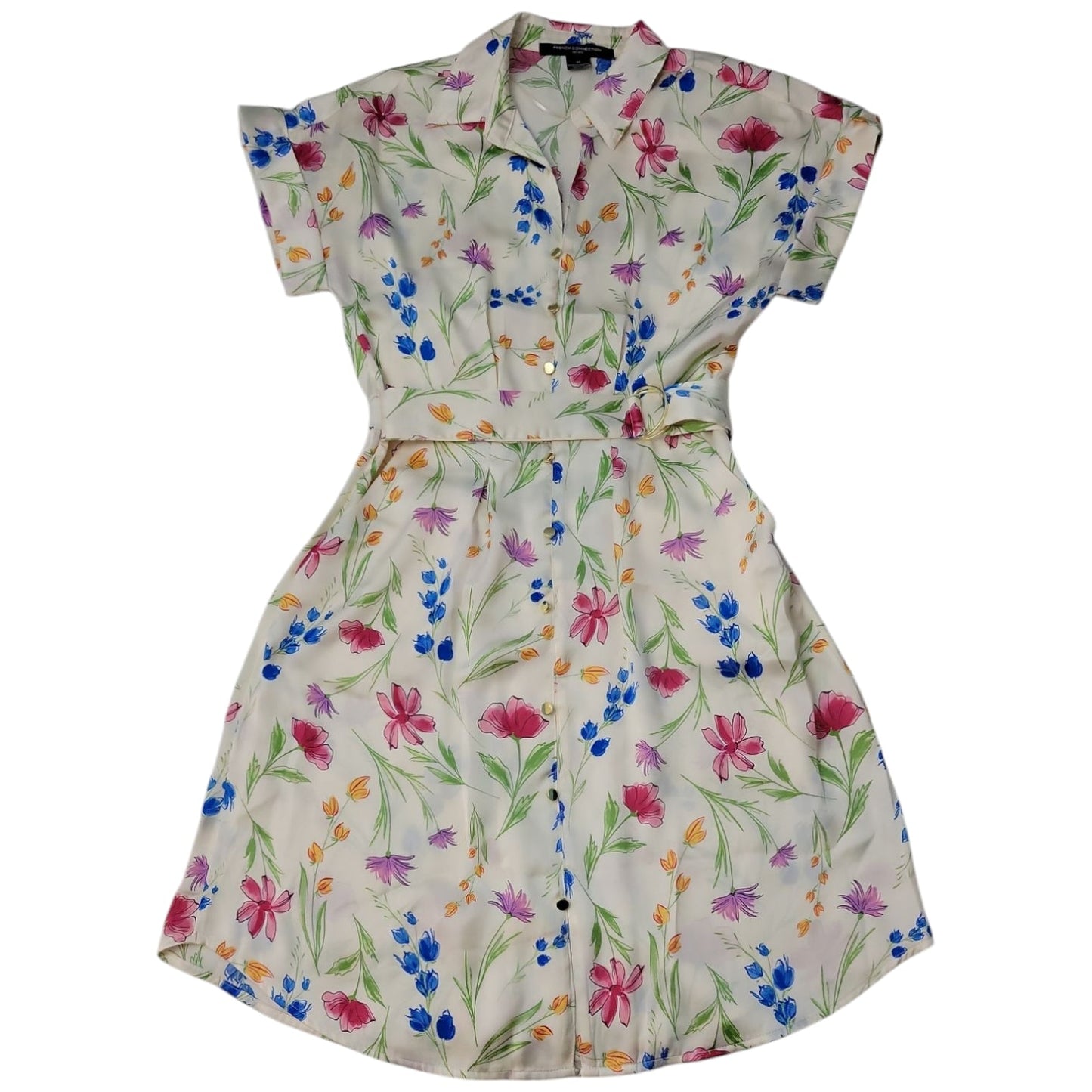 French Connection Women's Collared Short Shirt Dress