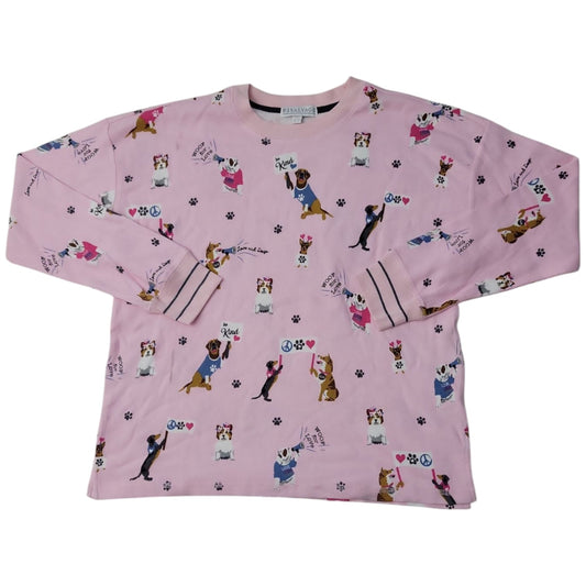 PJ Salvage Women's Woof Love Dog/Puppy Lounge Pajama Sleep Top