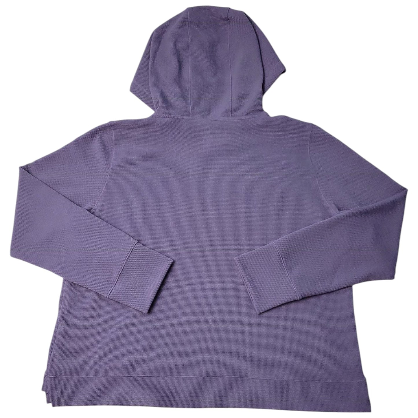 DKNY Women's Buttery Soft Waffle Crew Neck Pullover Hoodie