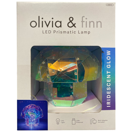 Olivia & Finn Kid's LED Prismatic Iridescent Glow Lamp