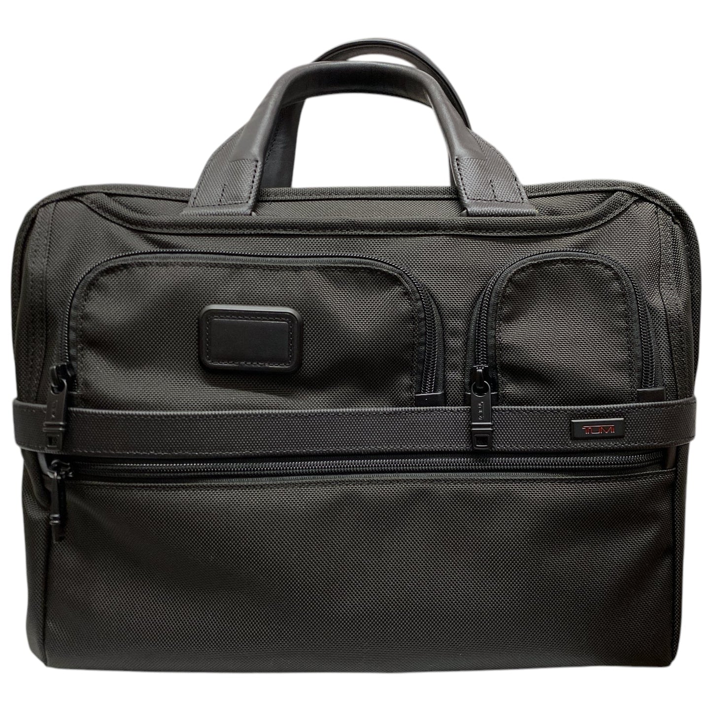 TUMI Alpha Expandable Laptop Briefcase, Black *Missing Strap & Removable Case*