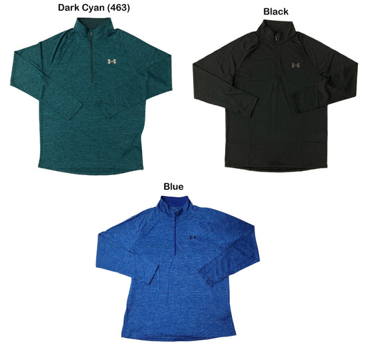 Under Armour Men's UA Tech 1/2 Zip Moisture Wicking Pullover Shirt, 1328495
