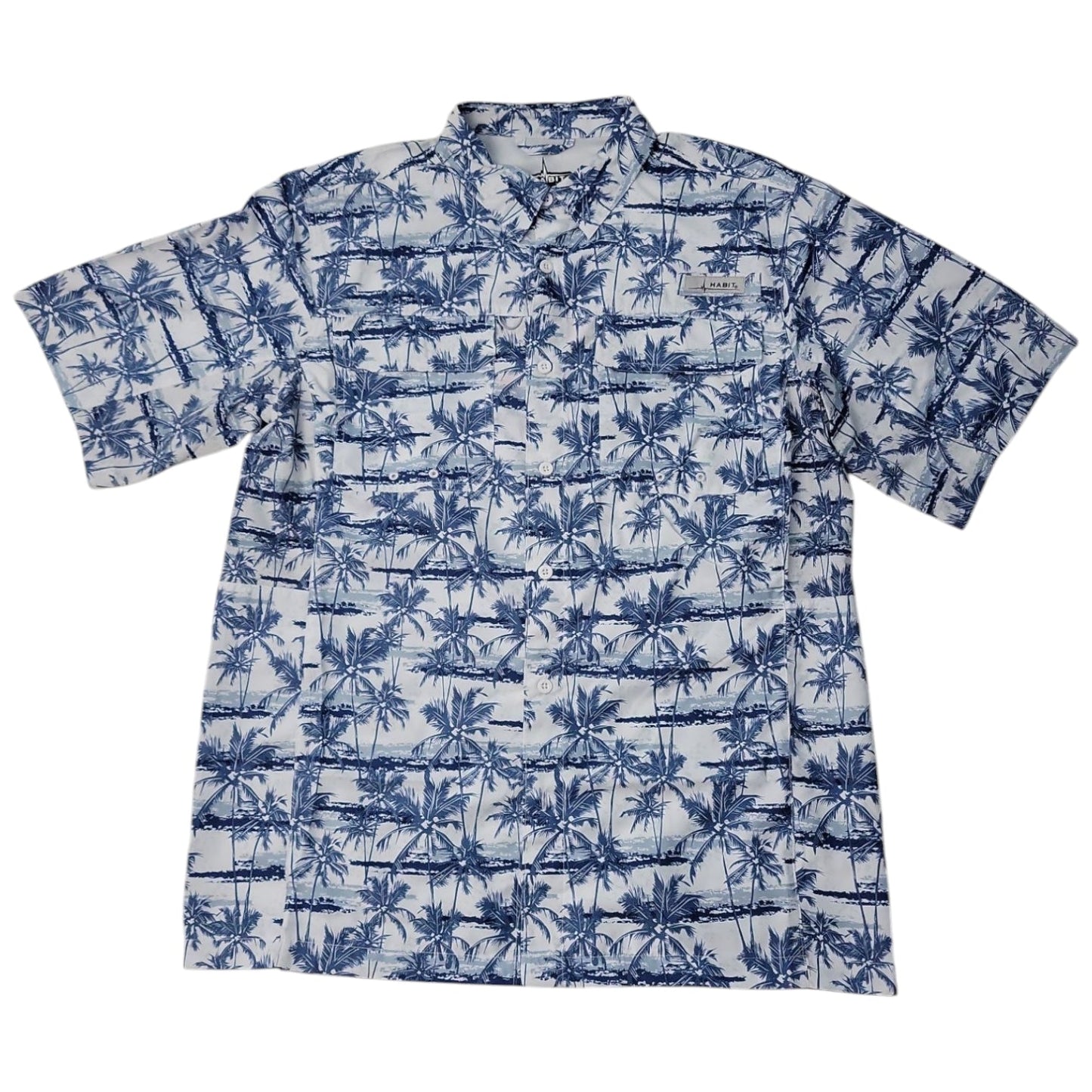 Habit Men's UPF 40+ UV Protection Short Sleeve Fishing Shirt