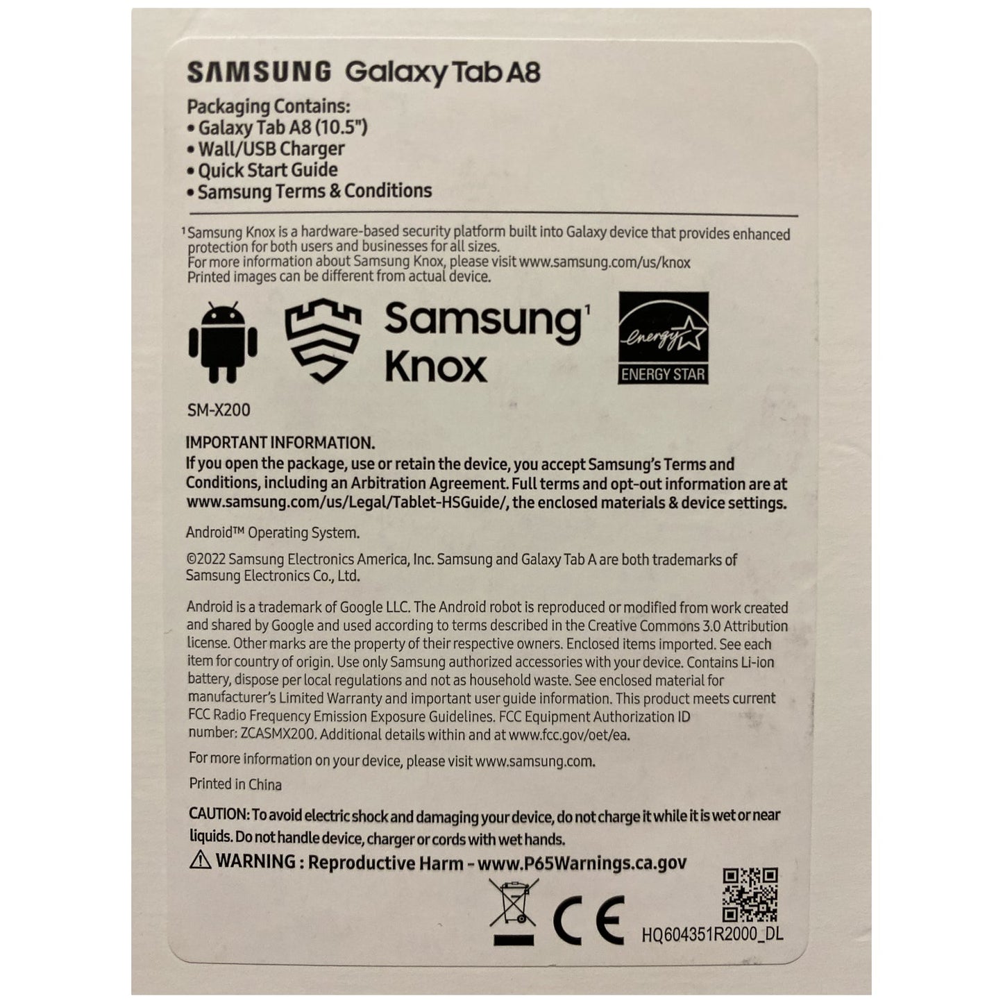 Samsung Galaxy Tab A8 SM-X200 32GB, Wi-Fi, 10.5" Gray