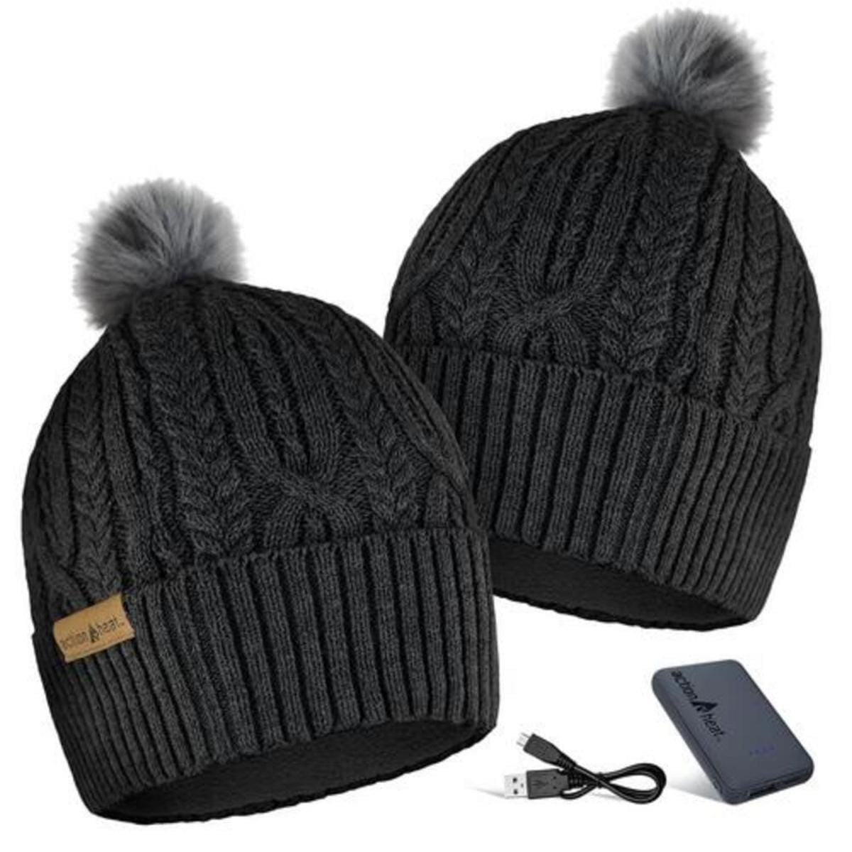 Open Box ActionHeat 5V Battery Heated Cable Knit Hat