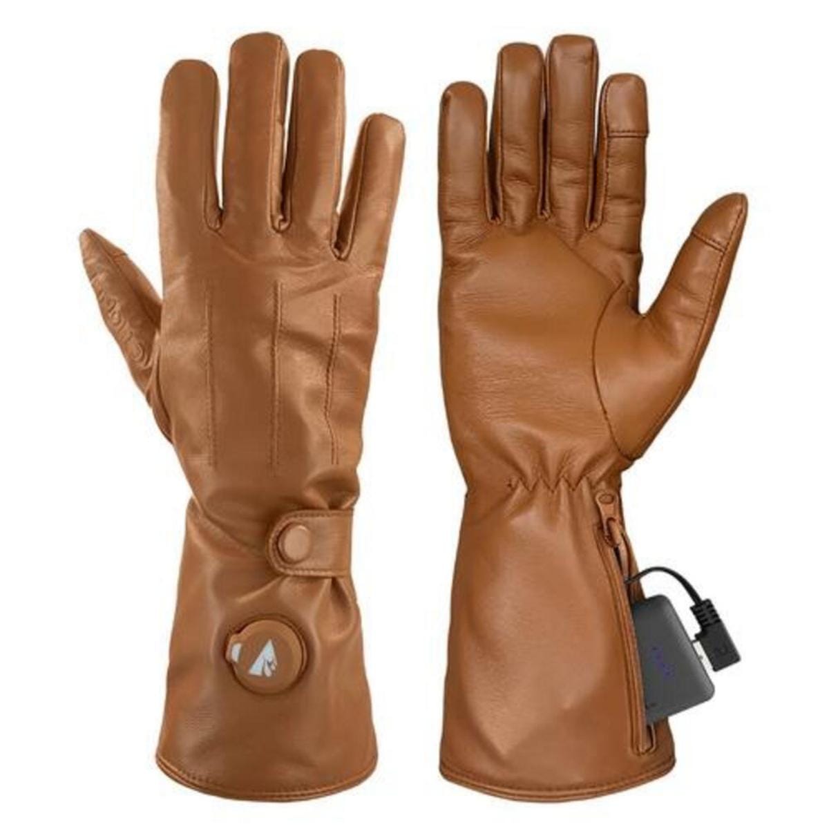 Open Box ActionHeat 5V Men's Battery Heated Leather Dress Glove