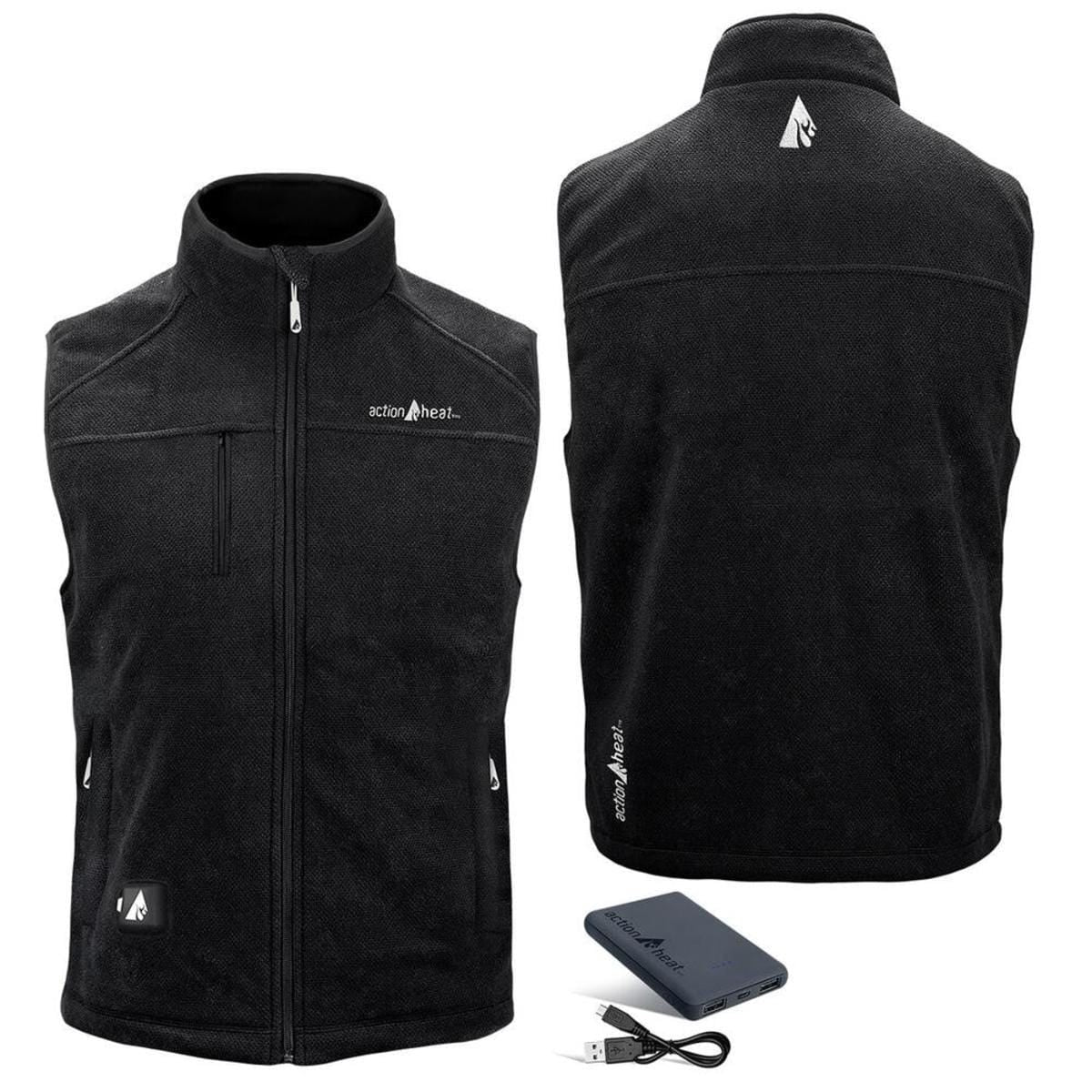 Open Box ActionHeat 5V Men's Performance Fleece Battery Heated Vest