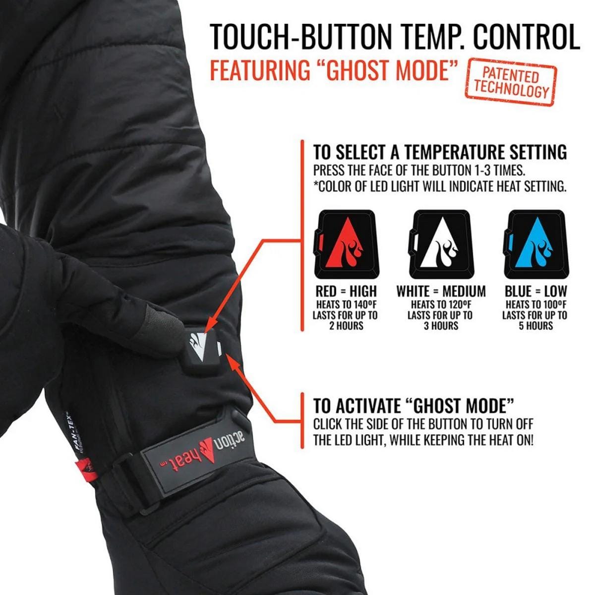 Open Box ActionHeat 5V Youth Battery Heated Mittens