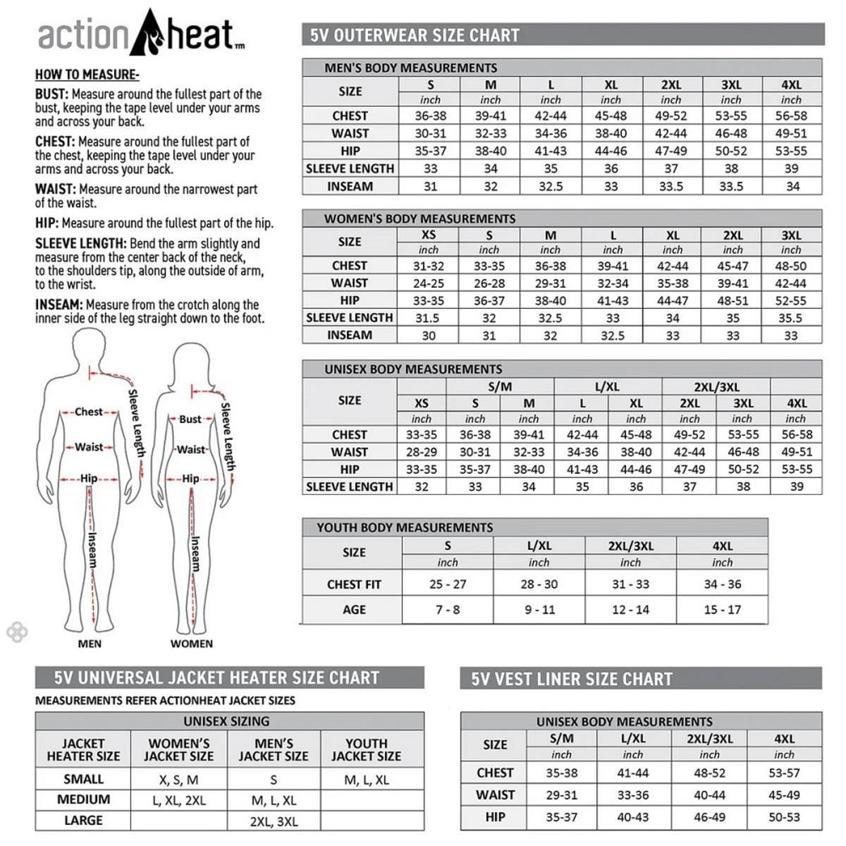 Open Box ActionHeat 5V Youth Battery Heated Puffer Jacket