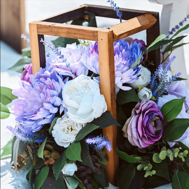 Open Frame Elm Wood Lanterns