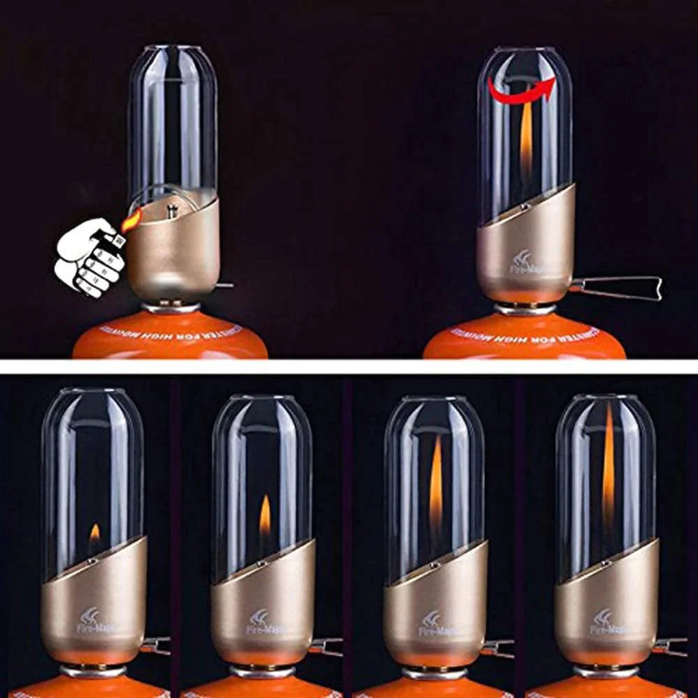 Orange Gas Lantern & Z1 Propane Cylinder Adapter Set