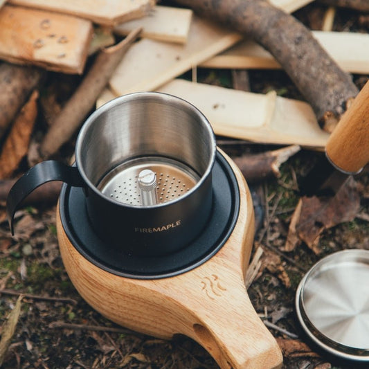 Orca Vietnamese Coffee Maker & Wooden Cup Set