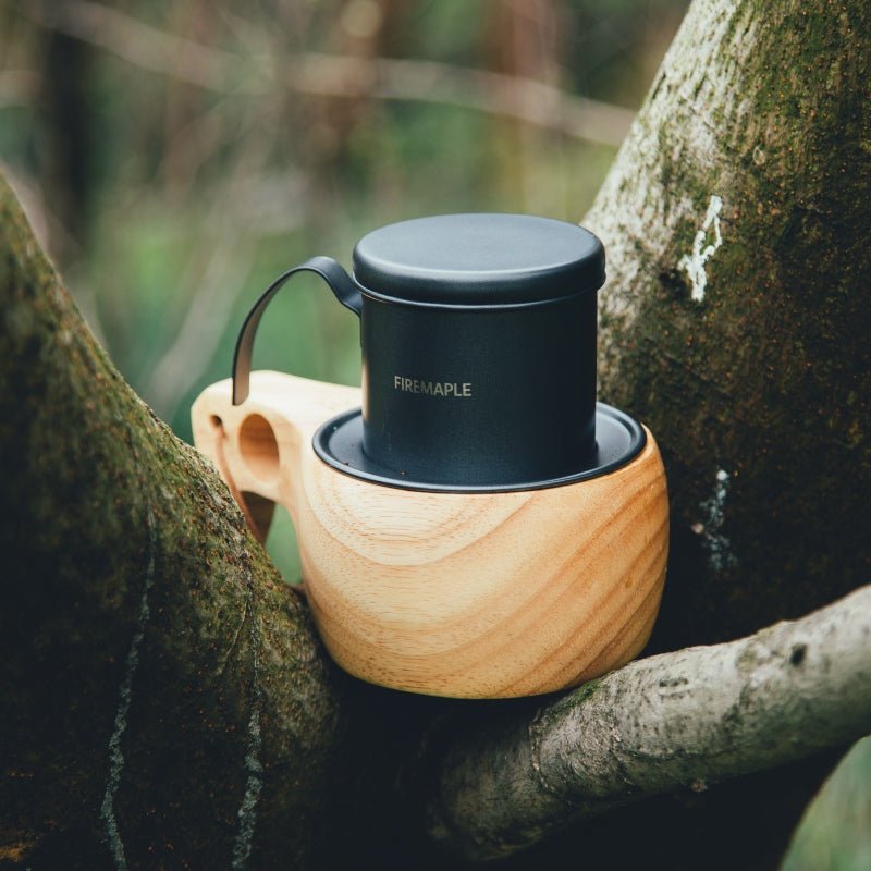 Orca Vietnamese Coffee Maker & Wooden Cup Set