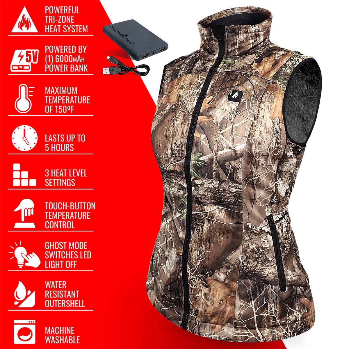 ActionHeat 5V Women's Battery Heated Hunting Vest