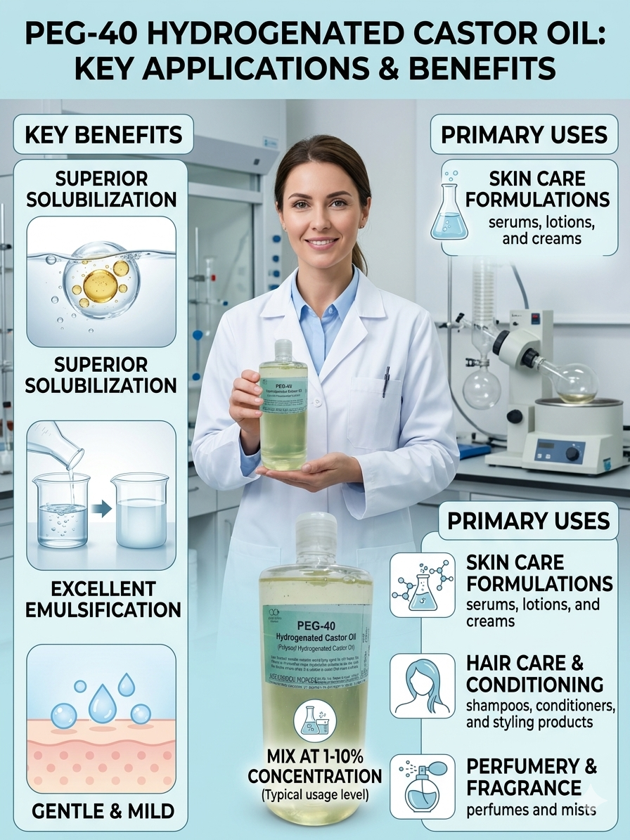 PEG 40 Hydrogenated Castor Oil