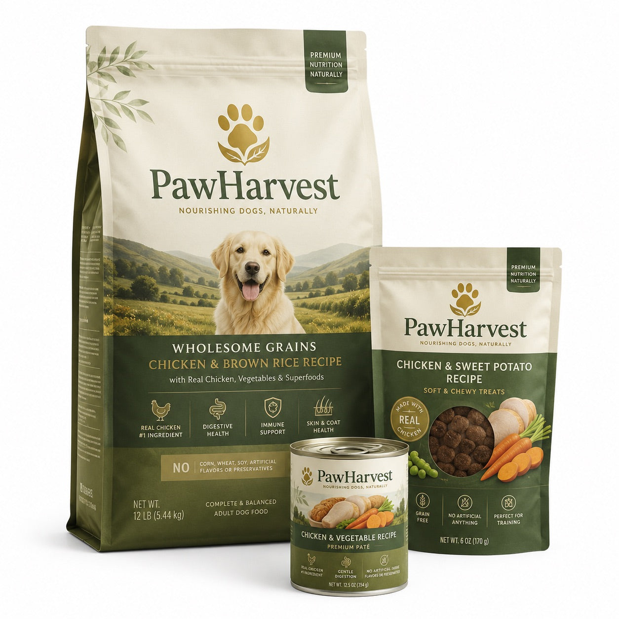 PawHarvest Chicken & Brown Rice Adult Dog Food