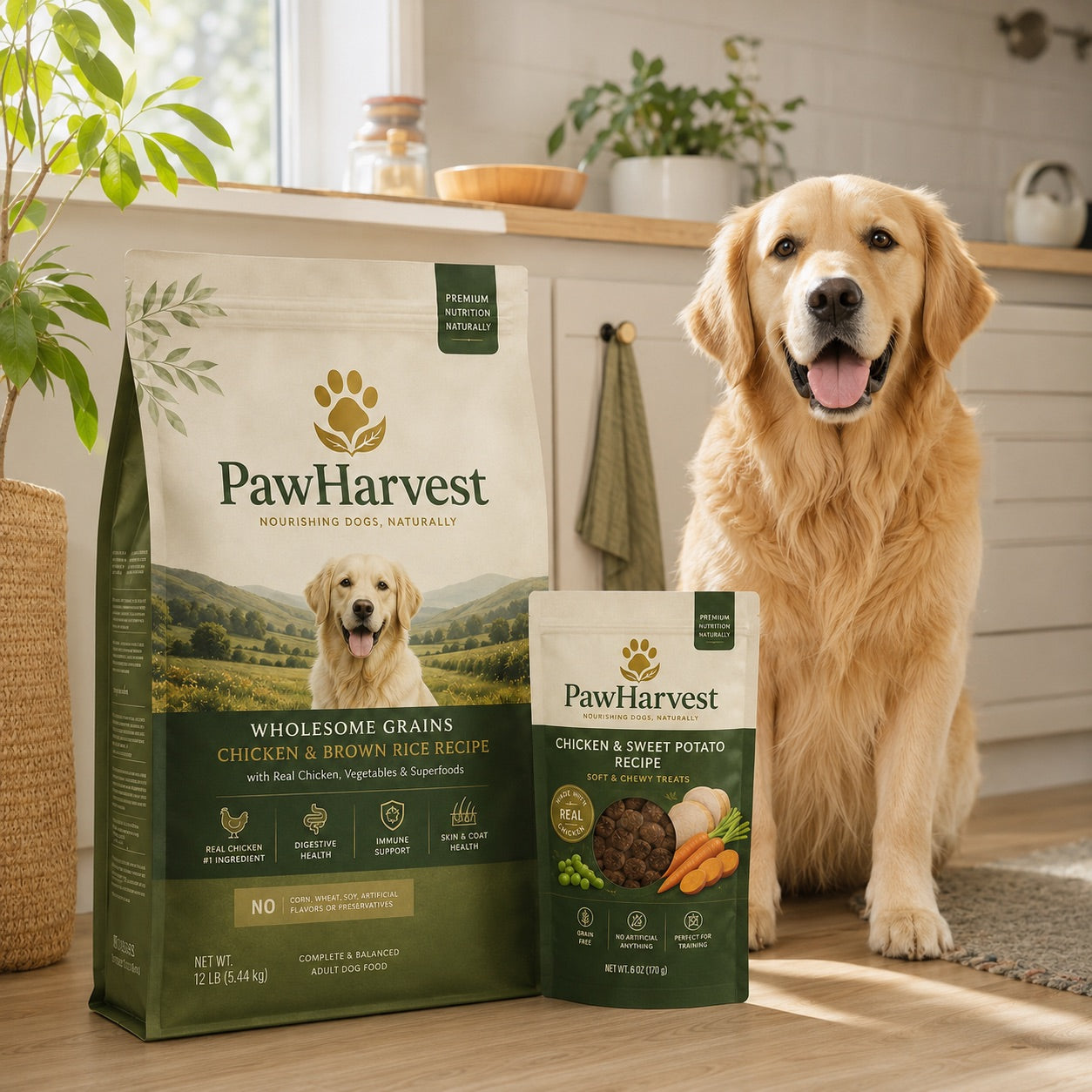 PawHarvest Chicken & Brown Rice Adult Dog Food