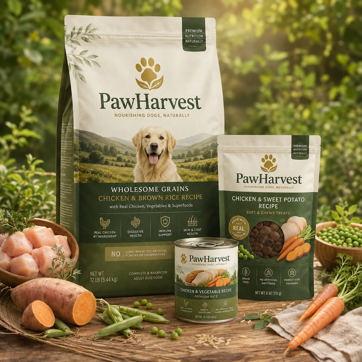 PawHarvest Chicken & Brown Rice Adult Dog Food