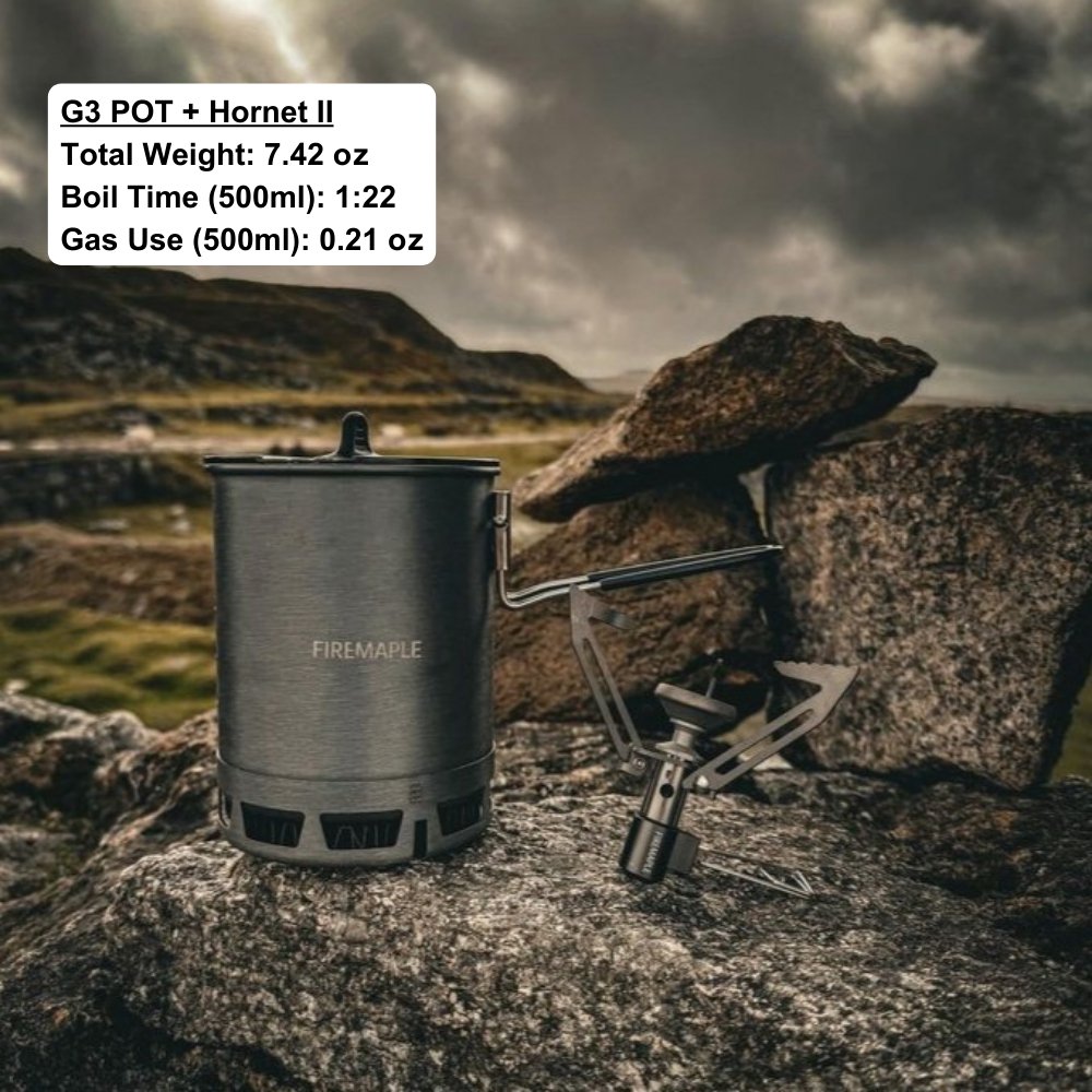 Petrel Ultralight Pot with heat exchanger 600ml