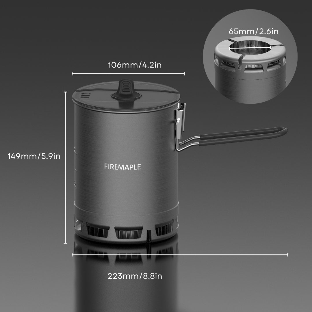 Petrel Ultralight Pot with heat exchanger 600ml