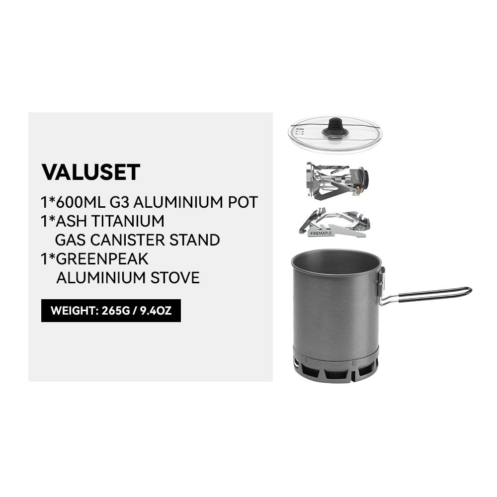 Petrel Ultralight Pot with heat exchanger 600ml