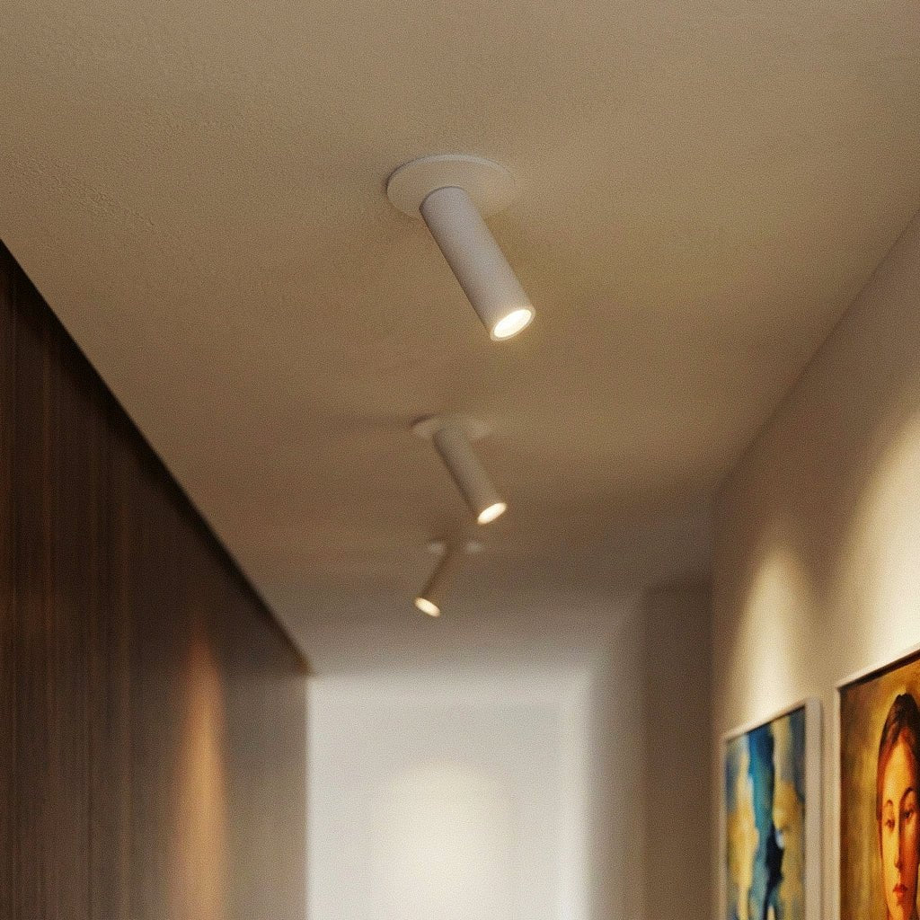 Minimalist Aluminium Ceiling Light LED Light With Cylindrical Shade