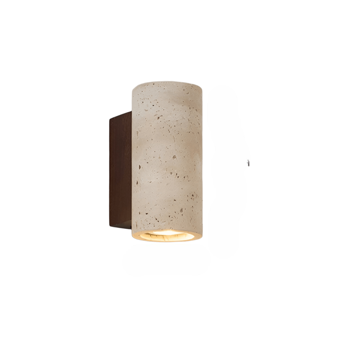 Japandi Travertine Wall Light LED Light With Up And Down Glow