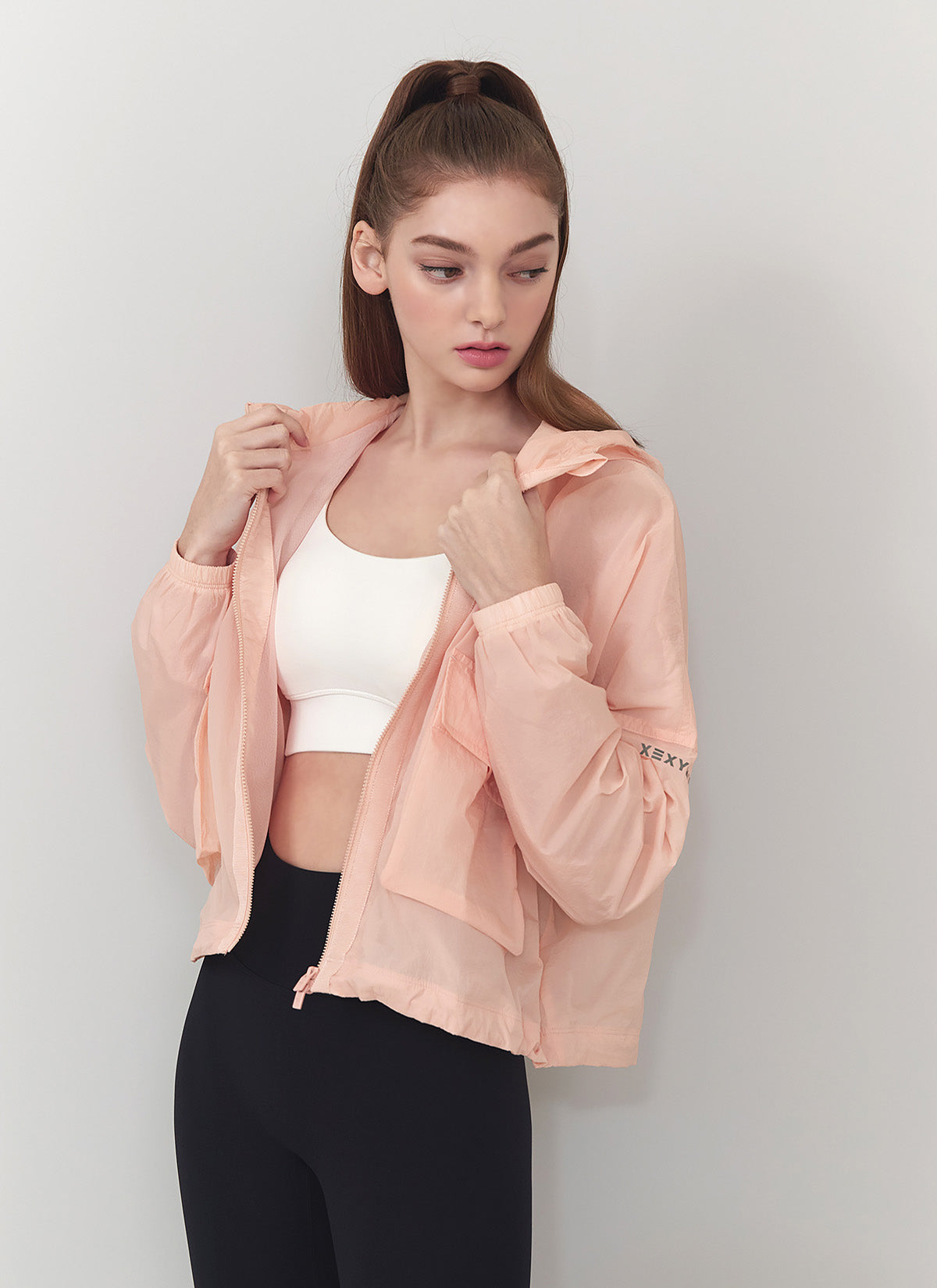 Crop Hood 2-Way Windbreaker