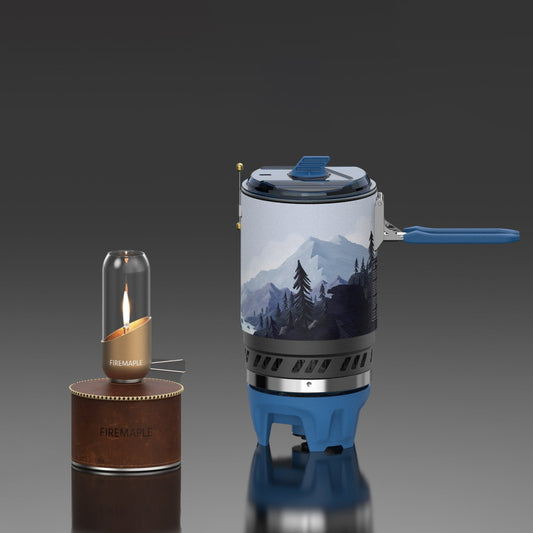 POLARIS COOKING SYSTEM & ORANGE GAS LANTERN SET