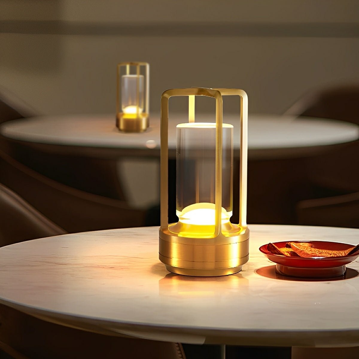 Portable Lantern Table Lamp With USB Touch Dimming
