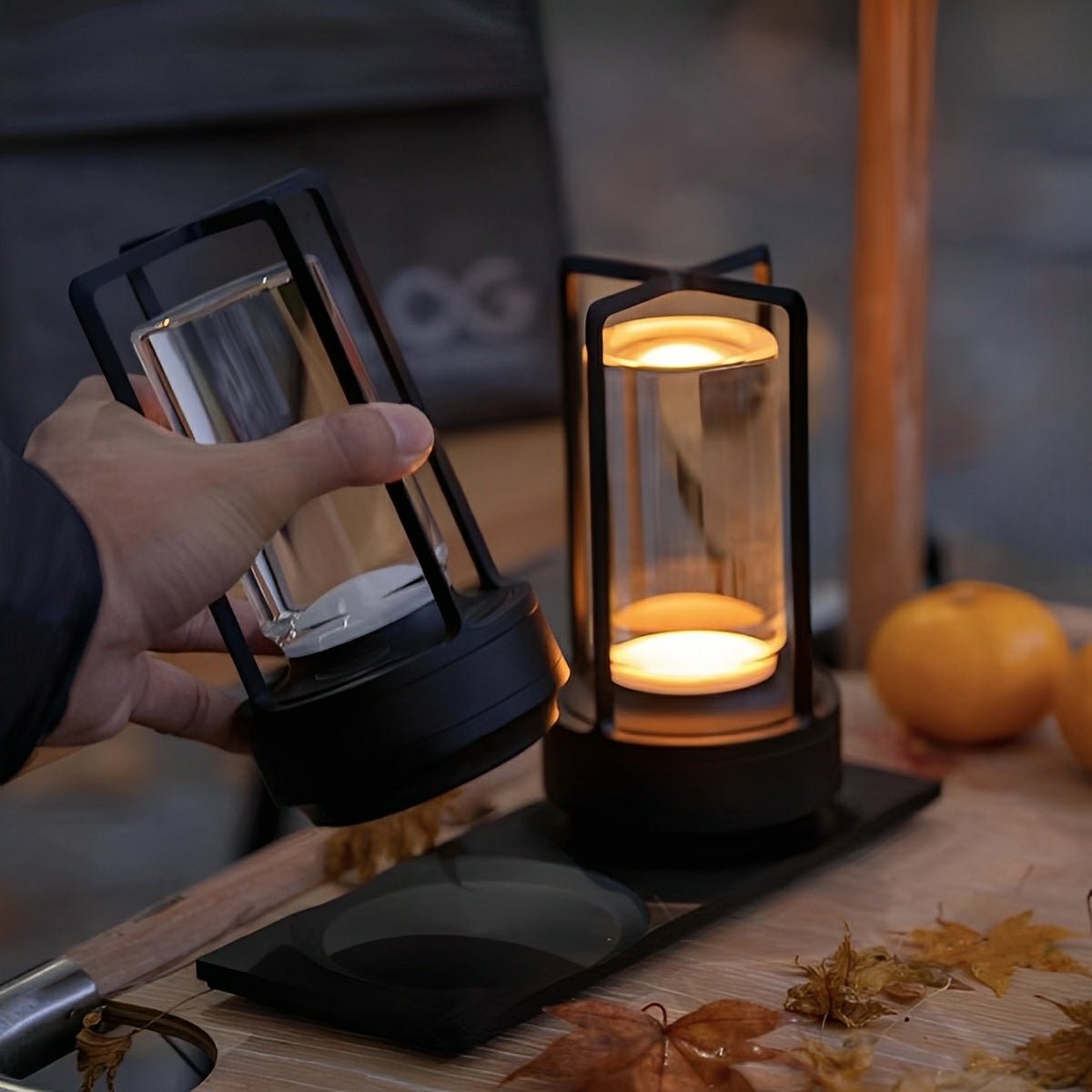 Portable Lantern Table Lamp With USB Touch Dimming