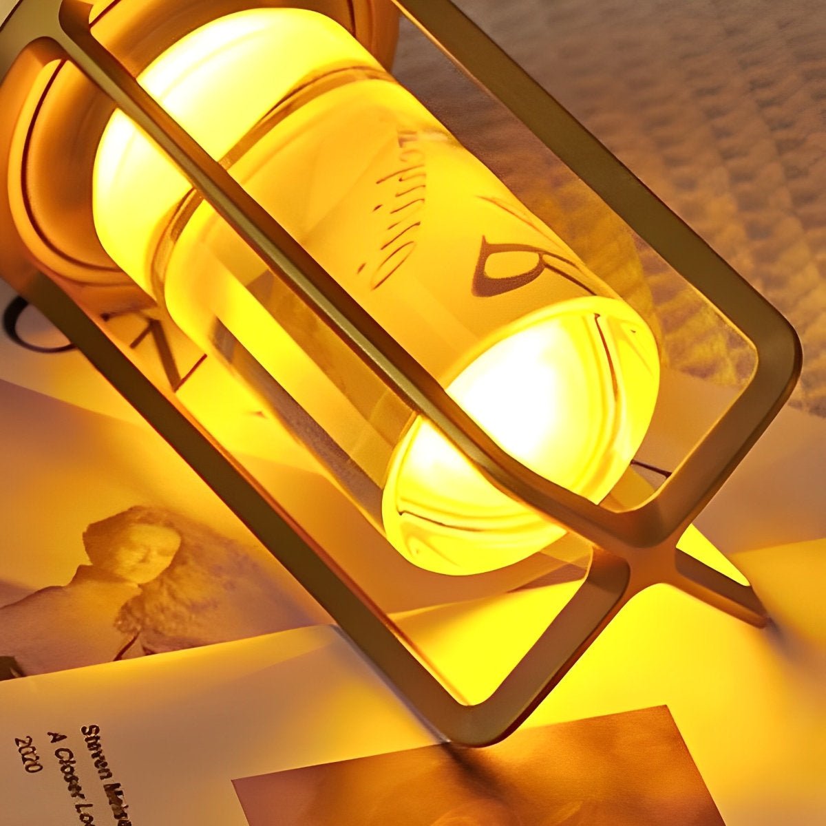 Portable Lantern Table Lamp With USB Touch Dimming