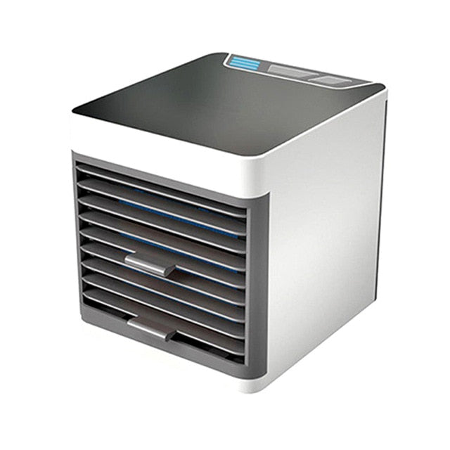 Mini portable Air Conditioner USB Personal Space Air Cooler Portable 7 Color LED Air Cooler room LCD Digital Display Desktop Fan