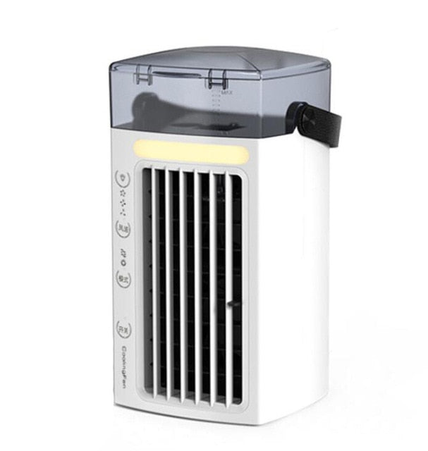 Mini Portable Air Conditioner Air Cooler Personal Air Purifier Compact Evapora With 7-color Led Light Handy AirCondition fan#g40