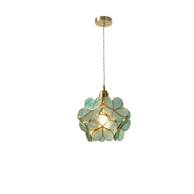 Flower Glass Petal Cluster Pendant Light