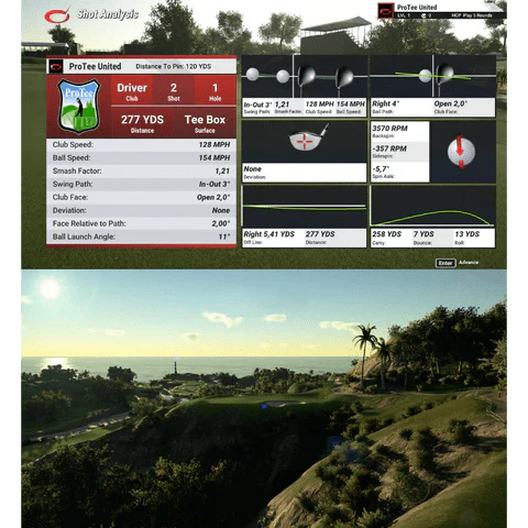 ProTee United VX 8x10.5 Golf Sim Package