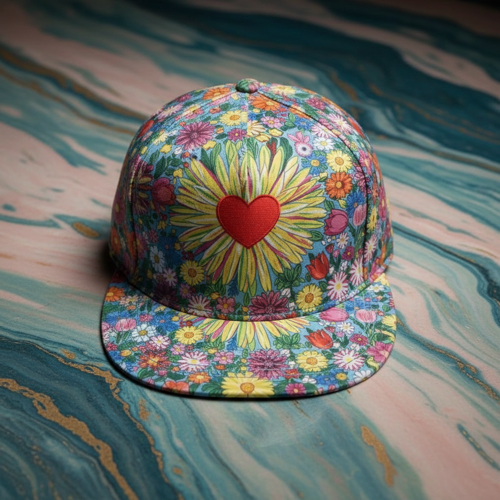 Psychedelic Graffiti AOP Snapback for Rave Festival Street Art Collectors — Bold Weirdcore Hip-Hop Hat, Hypebeast Maximalist Cap