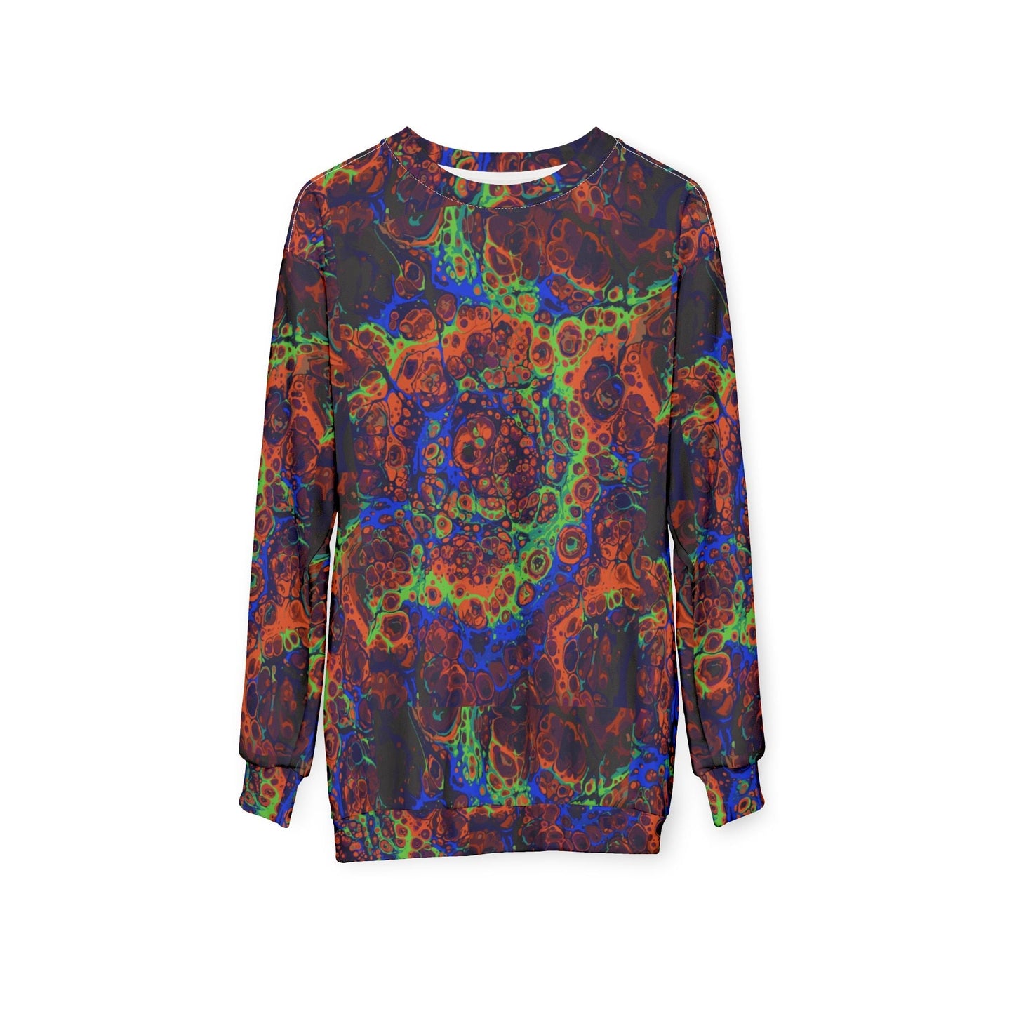 Psychedelic Lava Pattern Sweatshirt | Abstract All-Over Print
