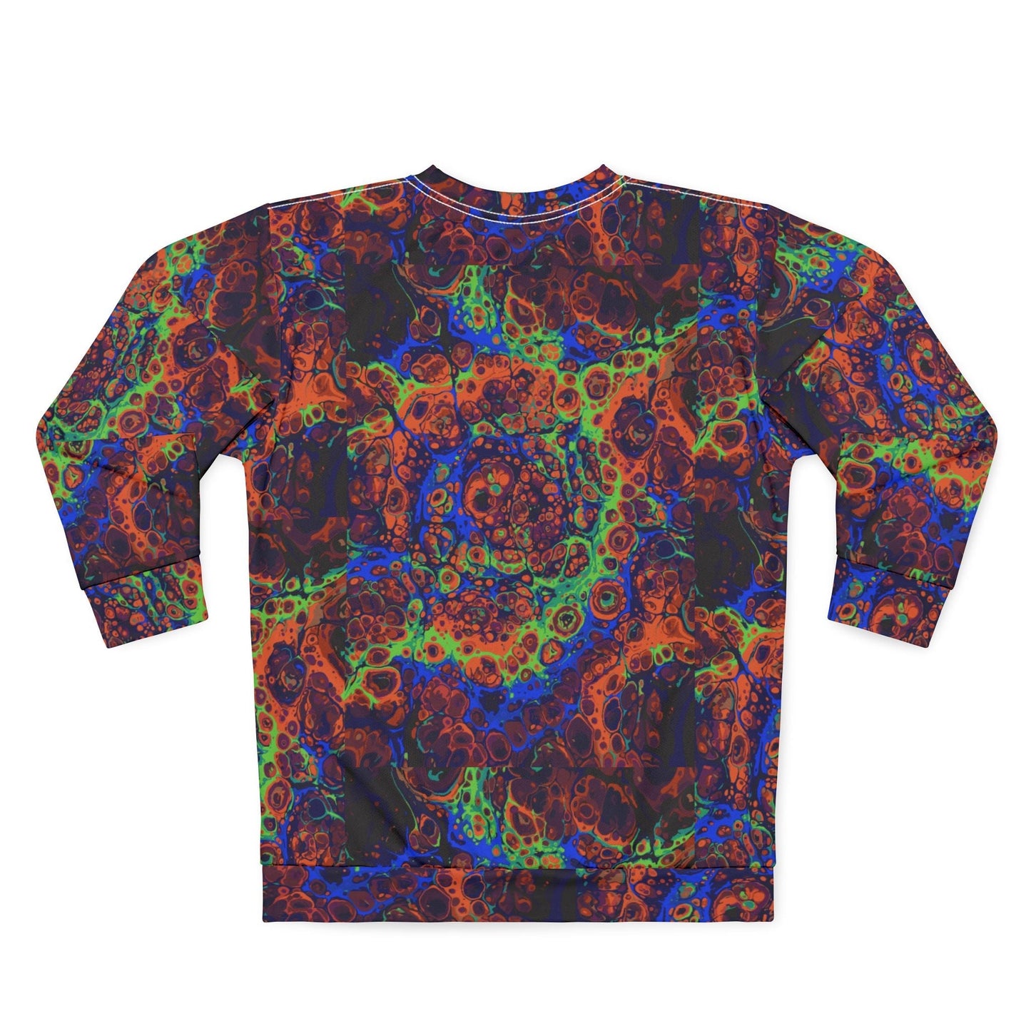 Psychedelic Lava Pattern Sweatshirt | Abstract All-Over Print