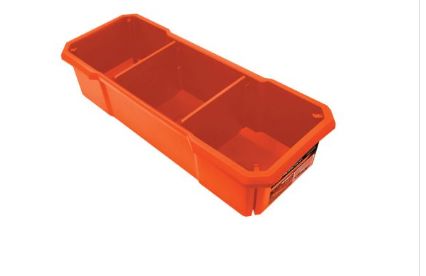 Pumpkin M Size Rectangle 3 Slot Packout Organizer 30x12x7.5cm | Model: PM20903