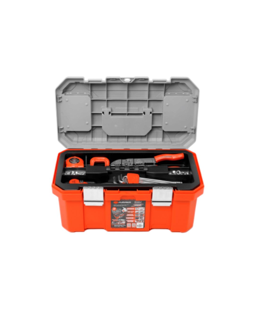 Pumpkin Plastic Tool Box W/ Metal Clip 18" | Model: PM20865