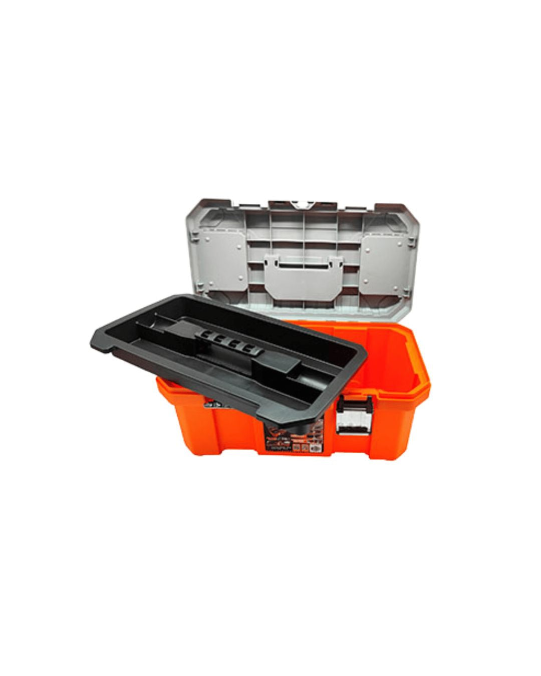 Pumpkin Plastic Tool Box W/ Metal Clip 18" | Model: PM20865