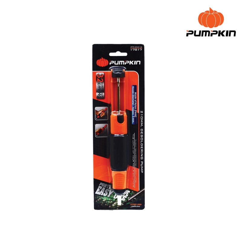 Pumpkin Portable Solder Suction Cup with Guard Desoldering Pump 9" | Model: PM17817