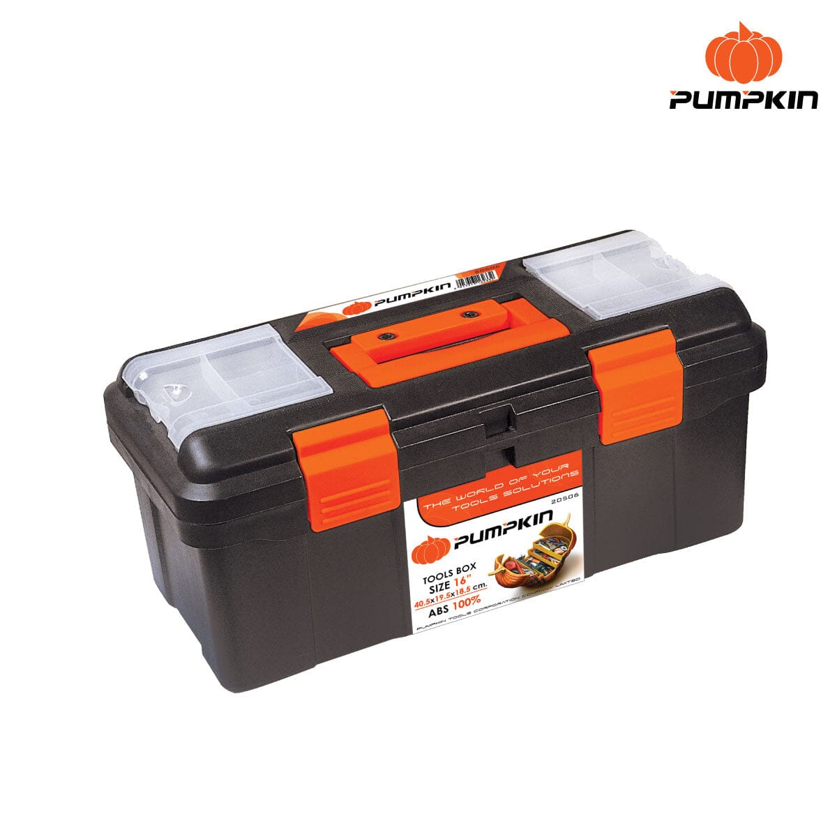Pumpkin Pro Plastic Tools Box 16" | Model: PM20506