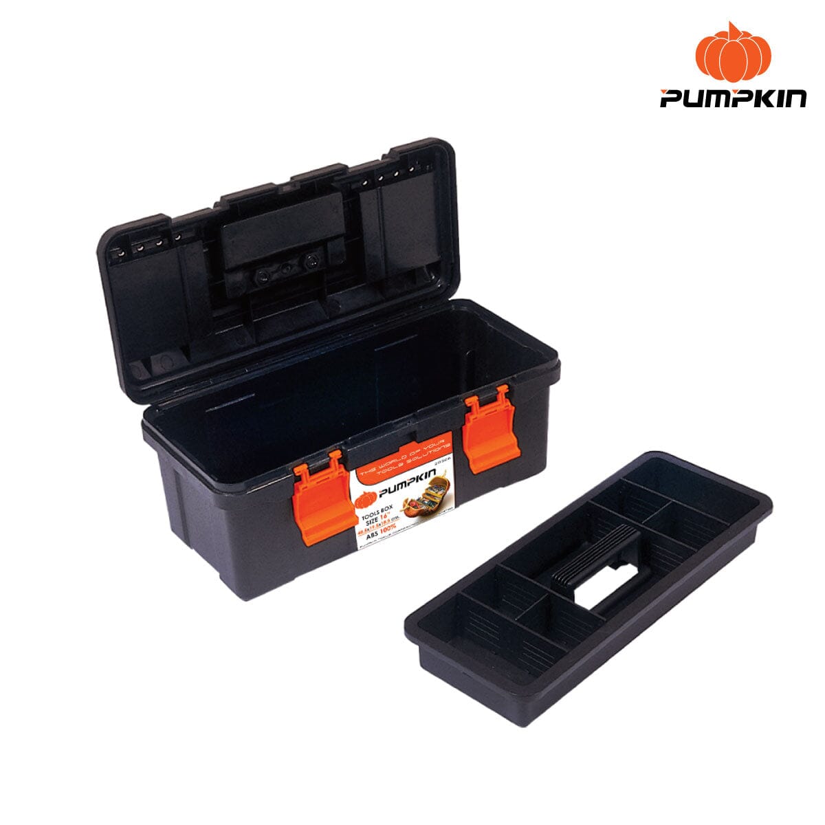 Pumpkin Pro Plastic Tools Box 16" | Model: PM20506
