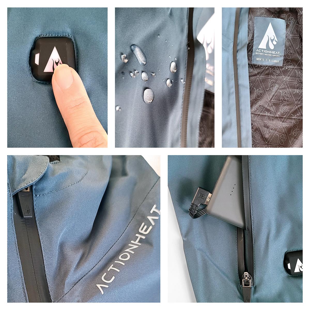 ActionHeat 5V Men's Waterproof Heated Rain Jacket